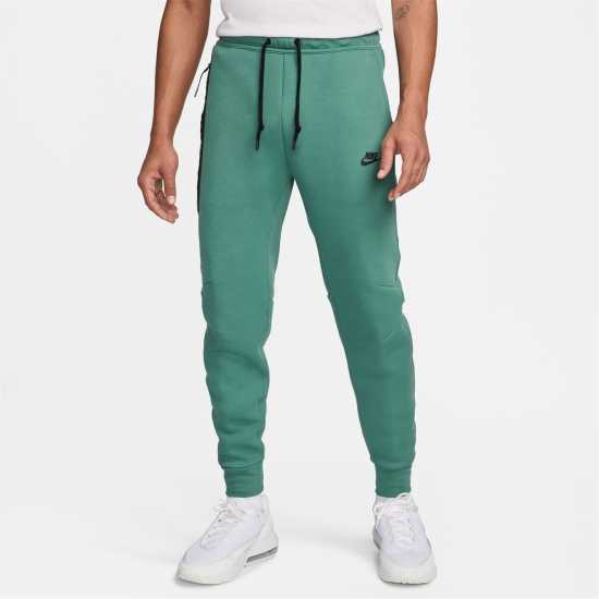 Nike Мъжко Спортно Долнище Tech Fleece Joggers Mens Green/Black 