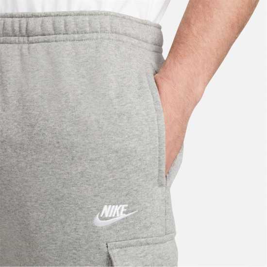 Nike Sportswear Club Fleece Men's Cargo Pants Dk Grey/ White Мъжко облекло за едри хора