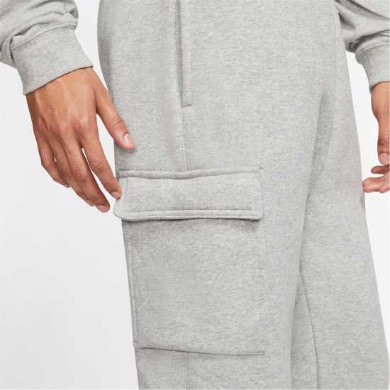 Nike Sportswear Club Fleece Men's Cargo Pants Dk Grey/ White Мъжко облекло за едри хора