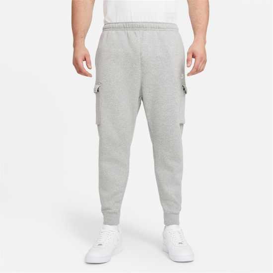 Nike Sportswear Club Fleece Men's Cargo Pants Dk Grey/ White Мъжко облекло за едри хора