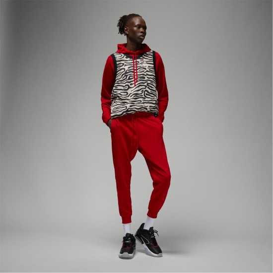 Air Jordan Dri-FIT Sport Men's Fleece Pants GYM RED/BLACK Мъжко облекло за едри хора