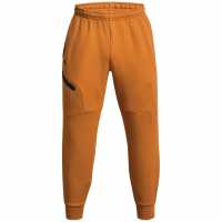 Under Armour Мъжко Спортно Долнище Unstoppable Fleece Joggers Mens Orange Мъжко облекло за едри хора
