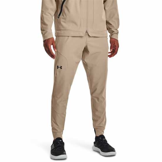 Under Armour Мъжко Спортно Долнище Armour Ua Unstoppable Joggers Mens Кафяво Мъжко облекло за едри хора