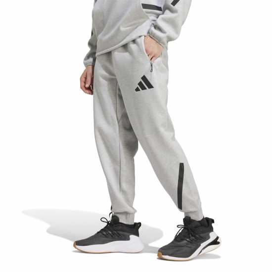 Adidas Мъжки Анцуг Z.n.e. Tracksuit Bottoms Mens Сива Хизър Мъжки меки спортни долнища