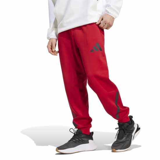 Adidas Мъжки Анцуг Z.n.e. Tracksuit Bottoms Mens Отбор Сила Червено Мъжки меки спортни долнища