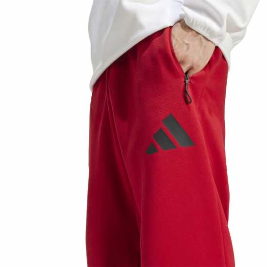 Adidas Мъжки Анцуг Z.n.e. Tracksuit Bottoms Mens Отбор Сила Червено Мъжки меки спортни долнища