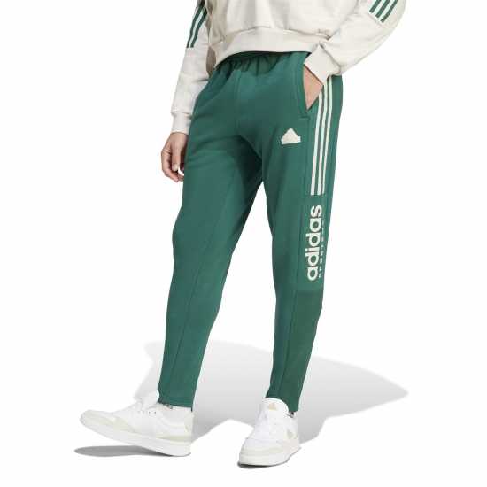 Adidas Мъжко Спортно Долнище House Of Tiro Fleece Joggers Mens Зелено/Алуминий 