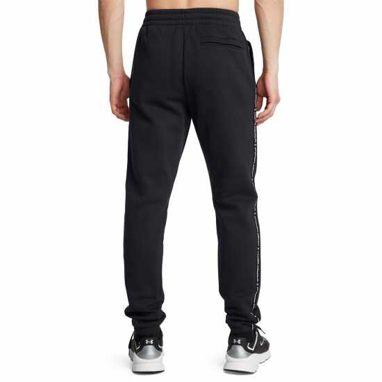 Under Armour Мъжко Спортно Долнище Icon Fleece Taping Joggers Mens Черно 