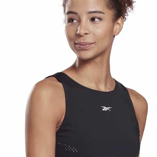 Reebok Perforated Crop Long-Sleeve Top Womens  Дамско бельо