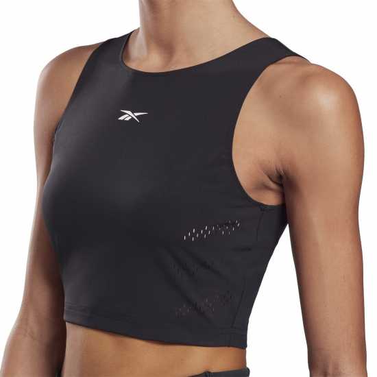 Reebok Perforated Crop Long-Sleeve Top Womens  Дамско бельо