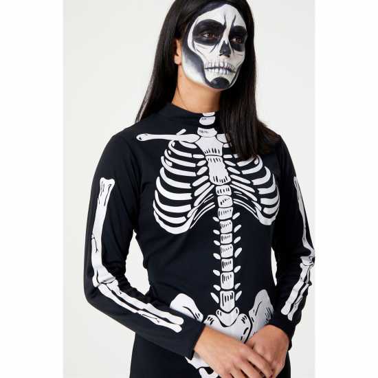 Character Halloween Skeleton Tunic Dress  Дамски поли и рокли