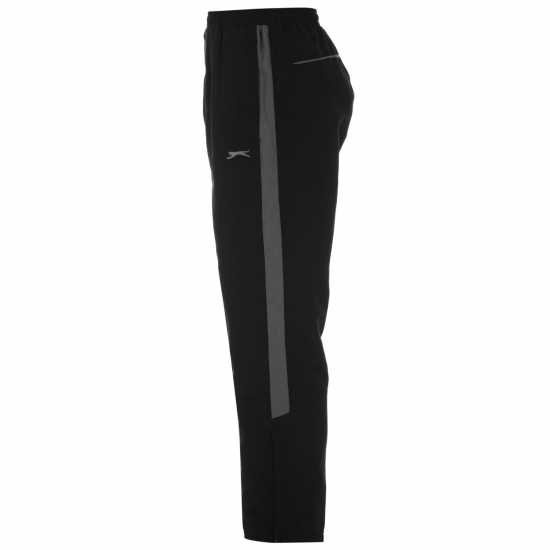 Slazenger Junior Boys' Active Woven Track Pants Черно Детски долнища на анцуг