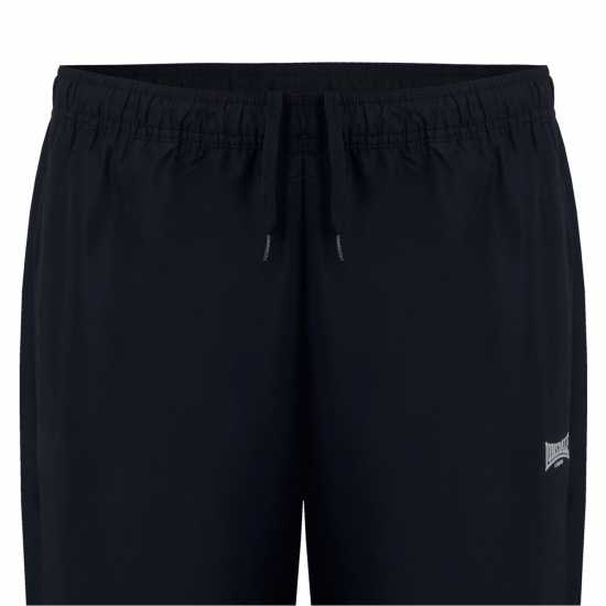 Lonsdale Essential Ch Woven Jogging Bottoms Черно Мъжко облекло за едри хора