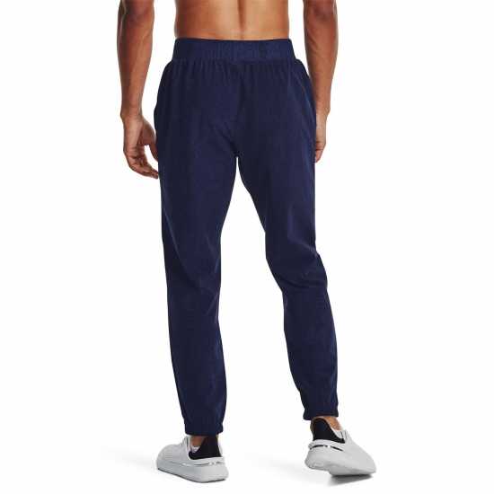 Under Armour Armour Ua Stretch Woven Prtd Jgrs Jogger Mens Синьо Мъжко облекло за едри хора