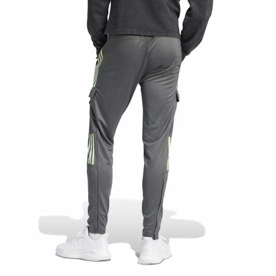 Adidas Мъжки Анцуг Trio Cargo Tracksuit Bottoms Mens Сиво/Зелено Искра Мъжко облекло за едри хора