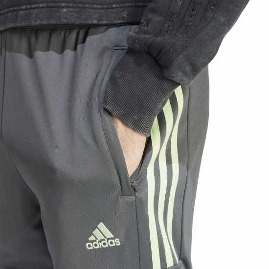 Adidas Мъжки Анцуг Trio Cargo Tracksuit Bottoms Mens Сиво/Зелено Искра Мъжко облекло за едри хора