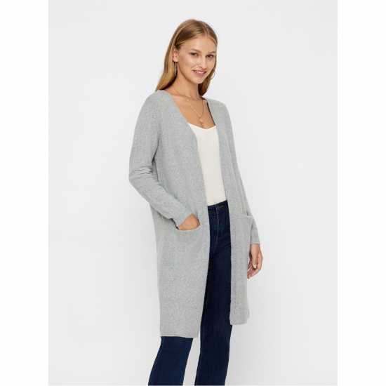 Vero Moda Плетена Жилетка Vm Doffy Cardigan Ld09 Сиво Vero Moda