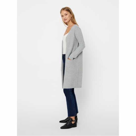 Vero Moda Плетена Жилетка Vm Doffy Cardigan Ld09 Сиво Vero Moda