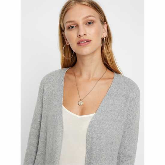 Vero Moda Плетена Жилетка Vm Doffy Cardigan Ld09 Сиво Vero Moda