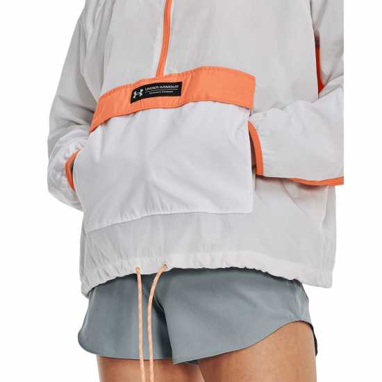 Under Armour Rush Anorak Ld99 Бяло Дамски суичъри и блузи с качулки