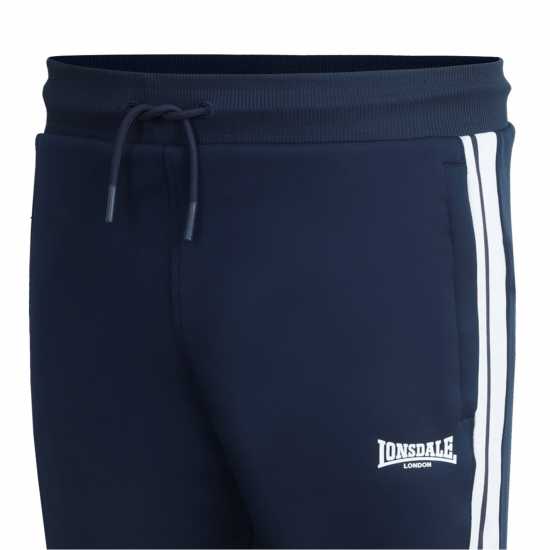 Lonsdale 2 Stripe Tapered Pant Морска синьо Мъжко облекло за едри хора