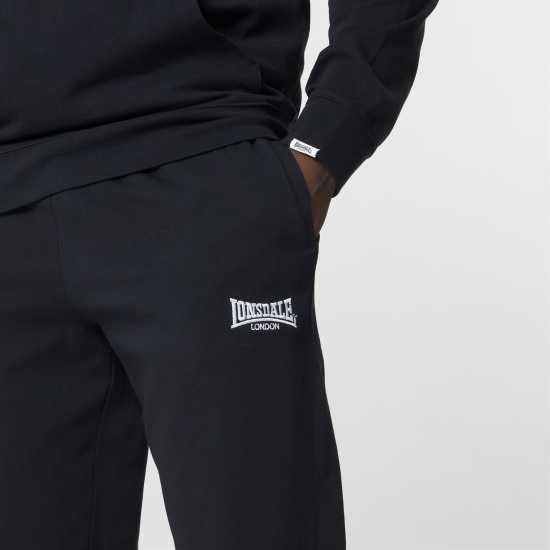 Lonsdale Мъжко Спортно Долнище Lightweight Joggers Mens Черно Мъжко облекло за едри хора