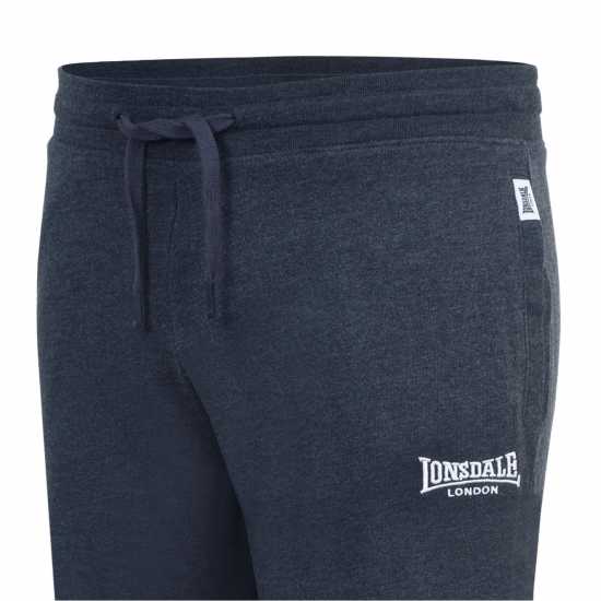 Lonsdale Мъжко Спортно Долнище Lightweight Joggers Mens Тъмно сиво марл Мъжко облекло за едри хора