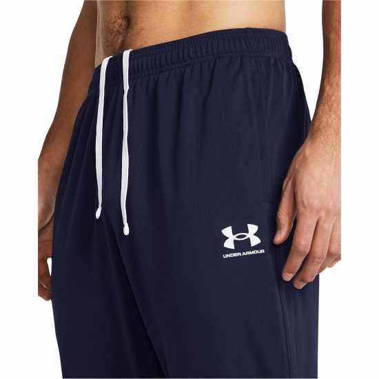 Under Armour Мъжко Долнище Pique Track Pants Mens Синьо Мъжко облекло за едри хора