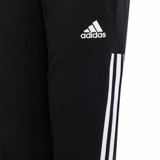 Adidas Poly Matt Pants Junior Boys Черно/Бяло Детски долнища за бягане