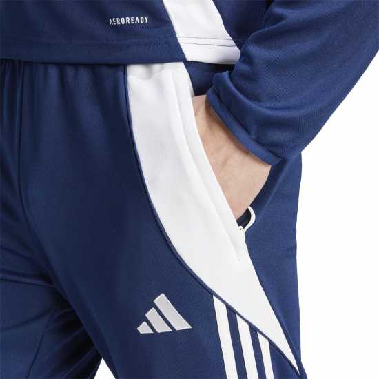 Adidas Мъжки Анцуг Tiro 24 Training Tracksuit Bottoms Mens Отбор Нви/Бял Мъжки долнища за бягане