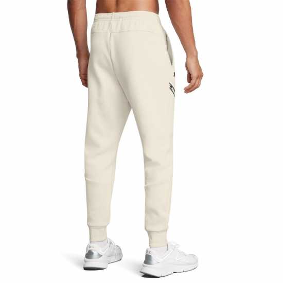 Under Armour Мъжко Спортно Долнище Armour Ua Unstoppable Flc Jgr Eu Joggers Mens Сума Бяло/Черно 