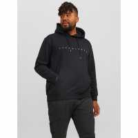 Jack And Jones Star Sweat Hoodie Mens Plus Size Черно 