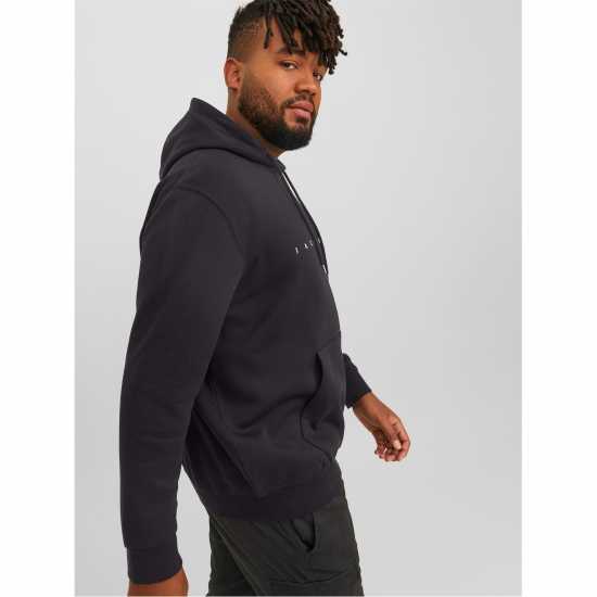 Jack And Jones Star Sweat Hoodie Mens Plus Size Черно 