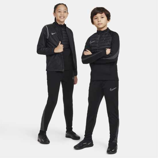 Nike Therma-FIT Academy Big Kids' Soccer Pants Черно/Сиво 