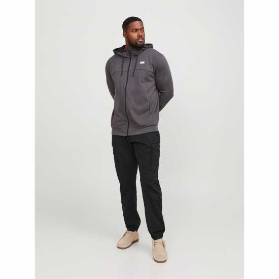 Jack And Jones Мъжки Панталони Flake Cargo Trouser Mens Plus Size Черно 