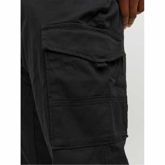 Jack And Jones Мъжки Панталони Flake Cargo Trouser Mens Plus Size Черно 