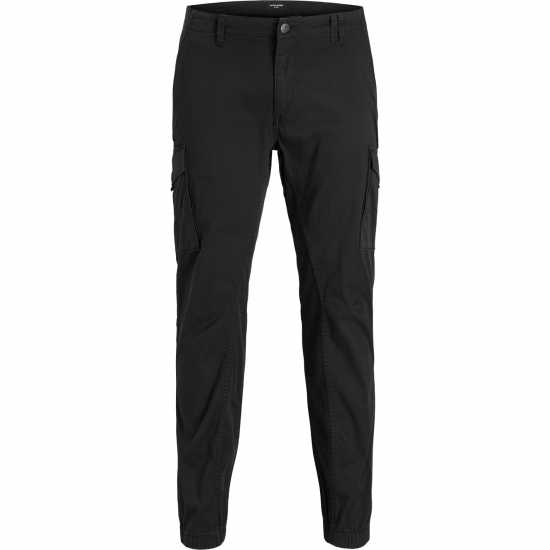 Jack And Jones Мъжки Панталони Flake Cargo Trouser Mens Plus Size Черно 