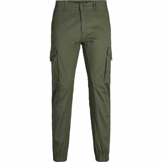 Jack And Jones Мъжки Панталони Flake Cargo Trouser Mens Plus Size Олива Нощ 