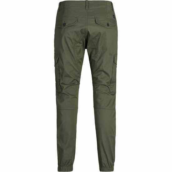 Jack And Jones Мъжки Панталони Flake Cargo Trouser Mens Plus Size Олива Нощ 