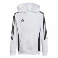 Adidas Tiro 24 Sweat Hoodie Juniors бяло/черно 