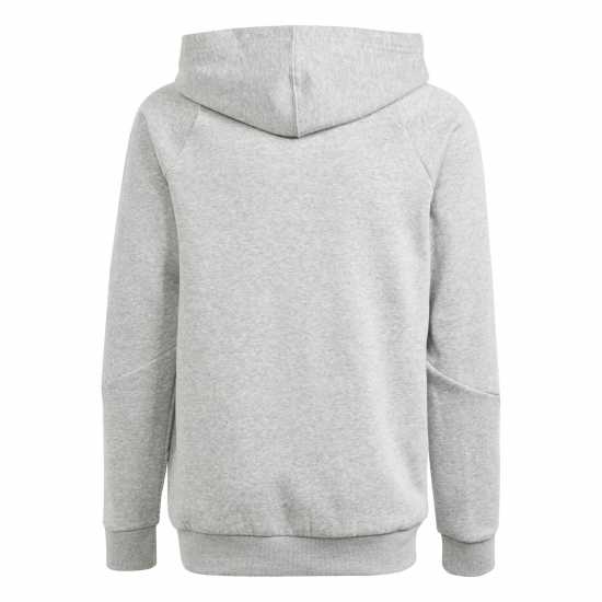 Adidas Tiro 24 Sweat Hoodie Juniors сиво хеатър/бяло 