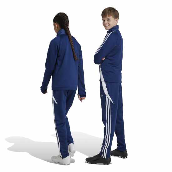 Adidas Детски Анцуг Tiro24 Winterised Tracksuit Bottoms Juniors Синьо/Бяло Детски долнища за бягане