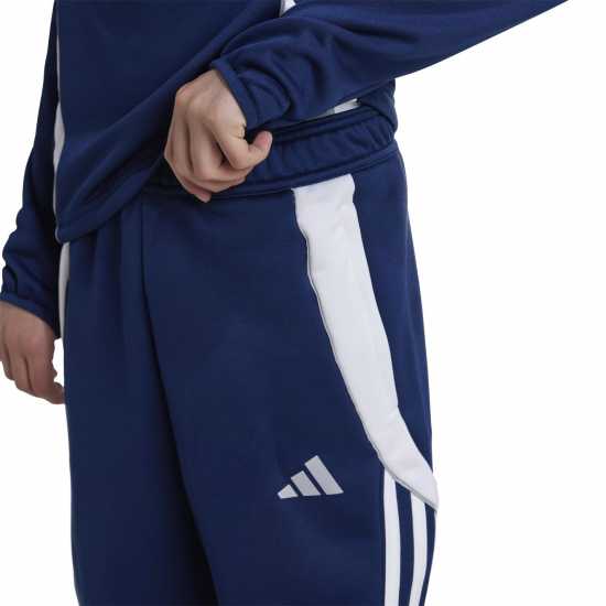 Adidas Детски Анцуг Tiro24 Winterised Tracksuit Bottoms Juniors Синьо/Бяло Детски долнища за бягане