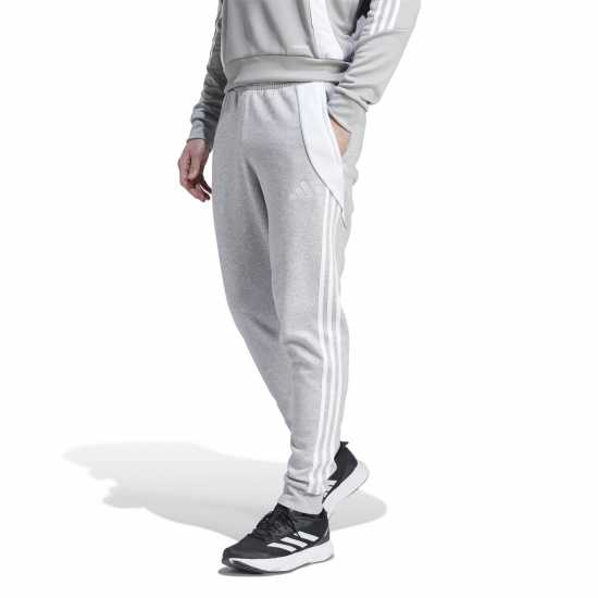 Adidas Мъжки Анцуг Tiro 24 Tracksuit Bottoms Mens сиво меланж/бяло 