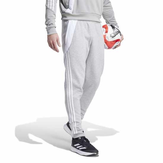 Adidas Мъжки Анцуг Tiro 24 Tracksuit Bottoms Mens сиво меланж/бяло 