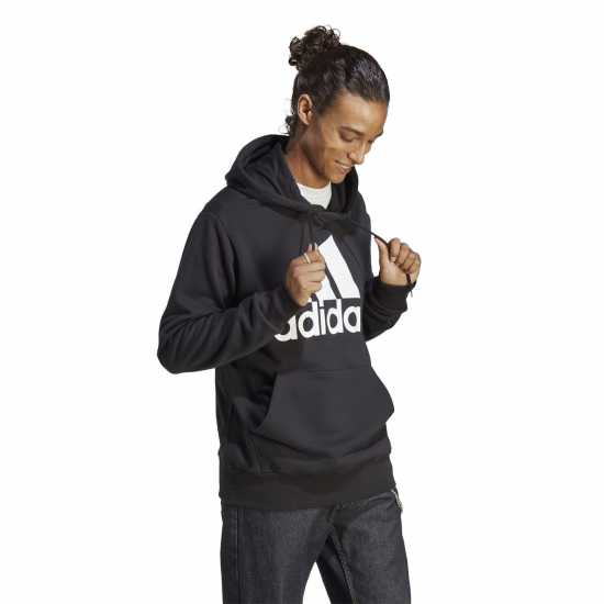 Adidas Essentials French Terry Big Logo Hoodie Черно 