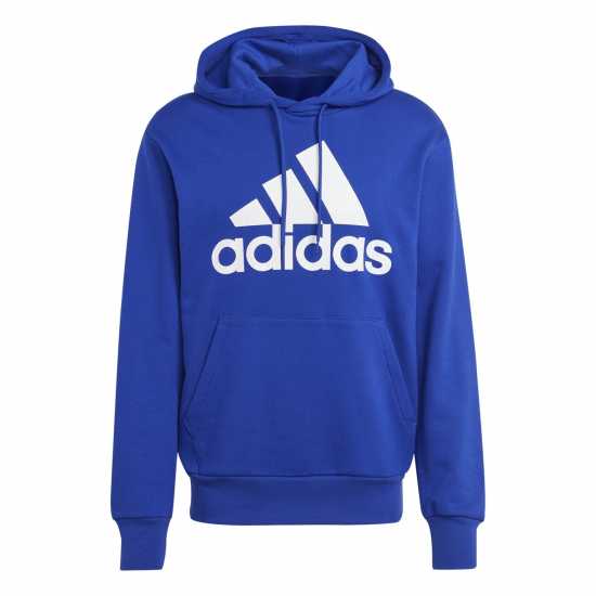 Adidas Essentials French Terry Big Logo Hoodie Полу прозрачен син 