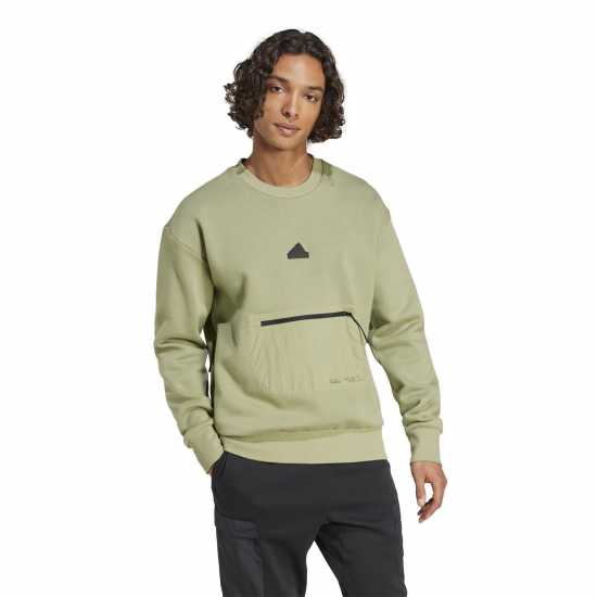 Adidas Мъжка Блуза Полар City Escape Fleece Sweatshirt Mens  Мъжки горнища на анцуг