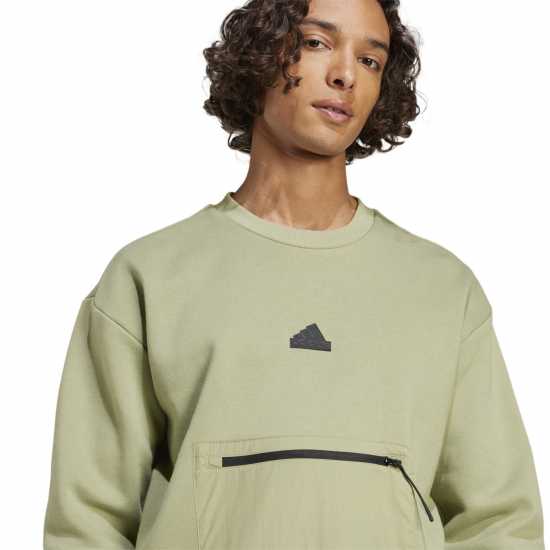 Adidas Мъжка Блуза Полар City Escape Fleece Sweatshirt Mens  Мъжки горнища на анцуг