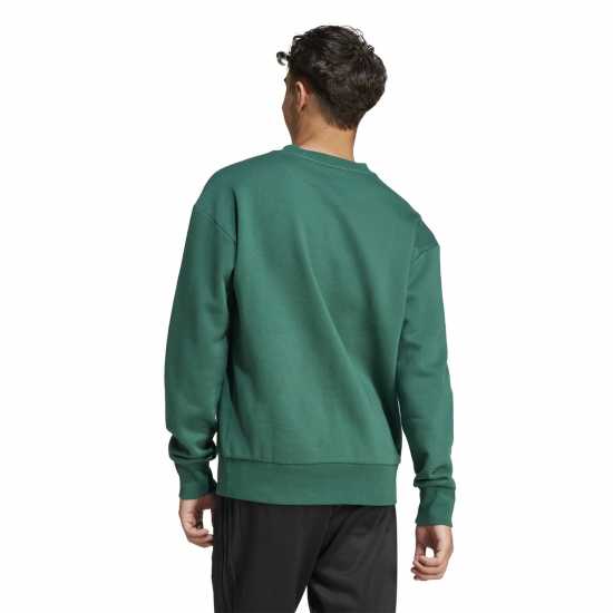 Adidas Мъжка Блуза Полар City Escape Fleece Sweatshirt Mens Колежанско зелено 